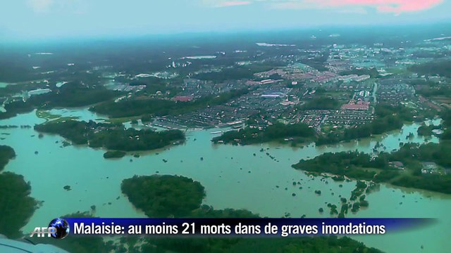 Inondations en Malaisie: 21 morts et 8 disparus
