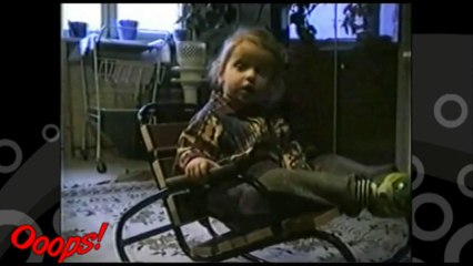 Funny Babies - Funny Kid Falls Off Rocking Chair