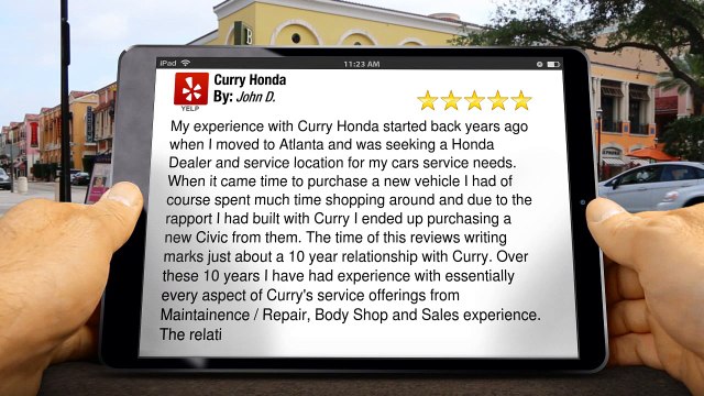 Curry Honda GA Terrific Five Star Review by John D.
