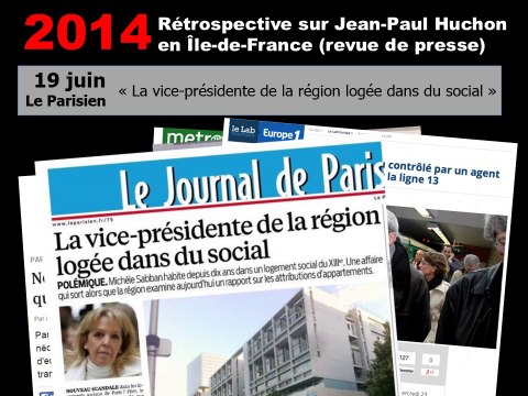 Rétrospective 2014 sur Jean-Paul Huchon en Ile-de-France