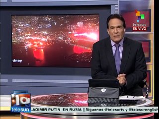 Australia le da la bienvenida al 2015 con show de fuegos artificiales