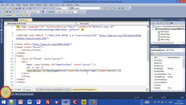 ASP.NET VB.NET Tutorials - State Management using Control In Urdu