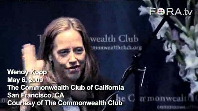 Wendy Kopp: There's No Pipeline of Talented Teachers