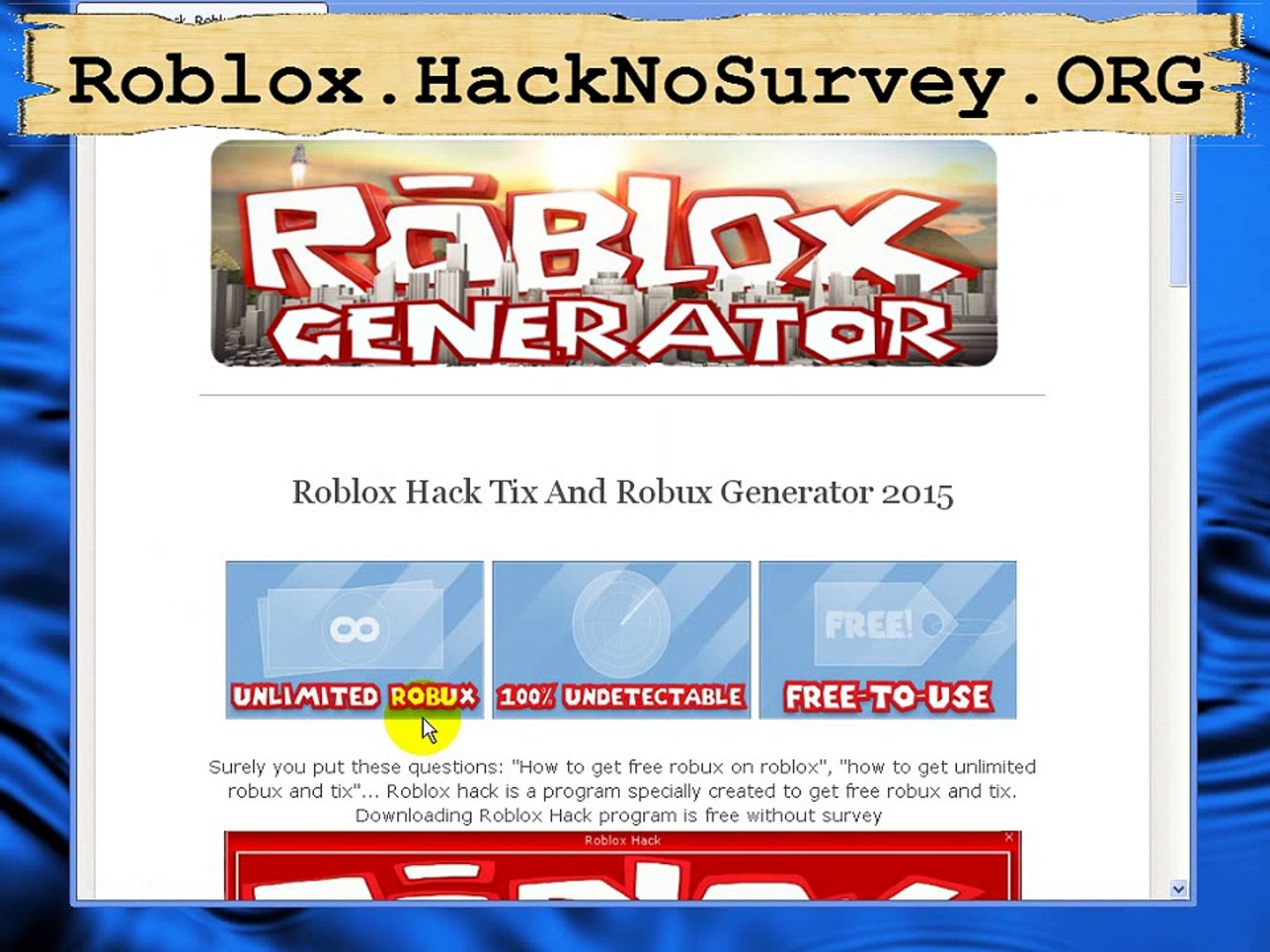 Roblox Hack Robux 2015 Get Free Robux And Tix 2015 Video Dailymotion - roblox free robux and tix