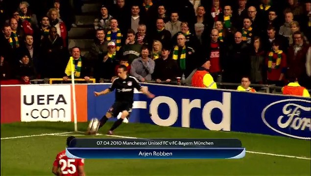 07.04.2010 Manchester United FC v FC Bayern München - Arjen Robben
