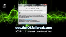 Evasion Utgitt iOS Jailbreak 8.1.2 Ubegrenset iPhone 5, 4S,4, 3GS