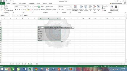 Ms Excel 2007 Tutorial in Urdu Part (8) 24-12-14