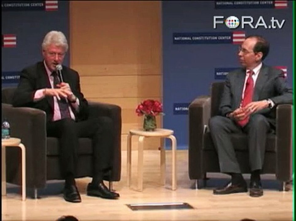 Bill Clinton: Losers and Loners Make Democracy 'Sing'