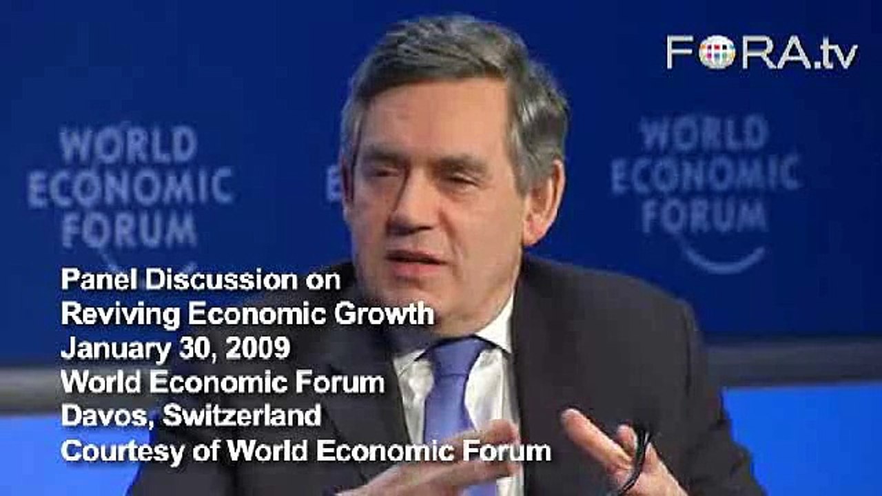 Gordon Brown Calls Recession 'Crisis of Confidence'