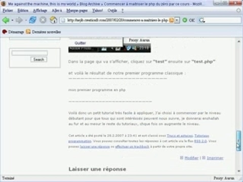 Me against the machine, this my world