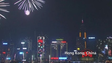Major Chinese cities greet 2015 with a bang