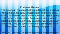 American Standard 9259201.295 San Sebastian 4-Inch Two Handle Lavatory Faucet, Satin Nickel Review