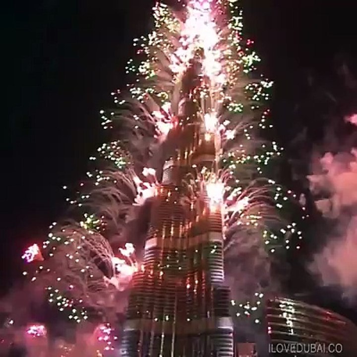 Dubai New Year Celebration 2015- In-Burj Khalifa