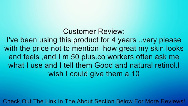 Retinol Cream (Vitamin A Cream) 100,000 IU per ounce - 2 Oz (Pack of 3) Review