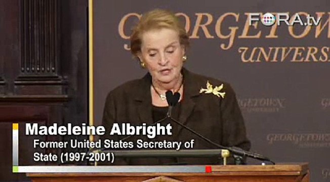 Madeleine Albright: Return to 'Common Sense' Economics