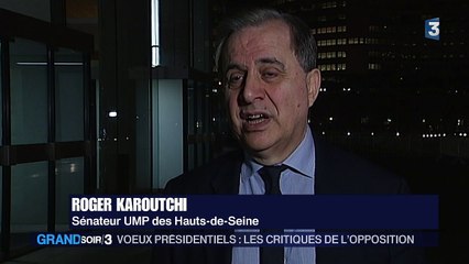 L'opposition critique les vœux de François Hollande
