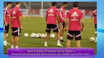 Cristiano Ronaldo : Best Football Freestyle Skills Show 2014 -  Real Madrid vs  AC Milan