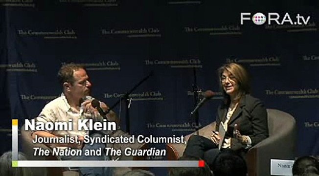 Naomi Klein Says Bailout Plan is Economic Patriot Act