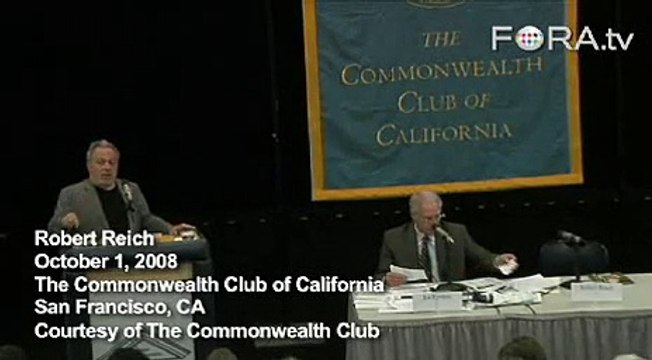 Robert Reich Advises Regulation of CEO Salaries