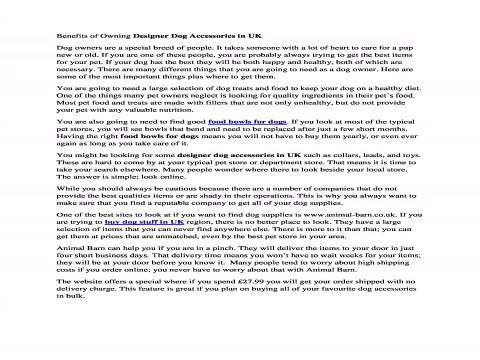 Benefits of Owning Designer Dog Accessories in UK.