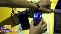 BlackBerry Curve 9360 Phone using to send group SMS