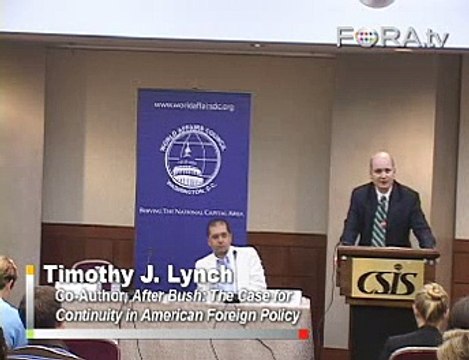 Timothy Lynch Calls for Prolonging Bush's Foreign Policy