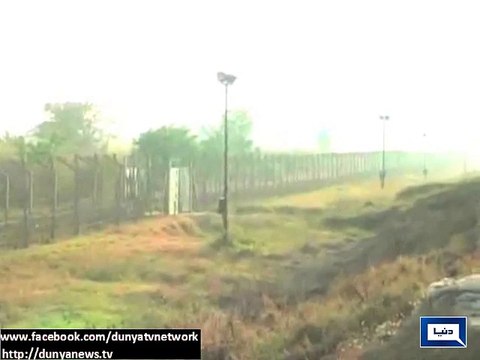 Dunya news- LoC violation: Indian force resorts to unprovoked firing at Shakargarh