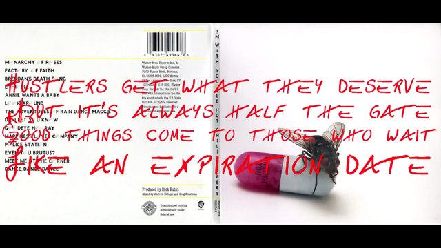 Red Hot Chili Peppers - Goodbye Hooray with lyrics