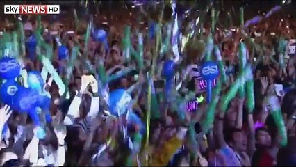 Happy New Year - 2015 - Amazing Fireworks - Thai - Bangkok - Welcome 2015