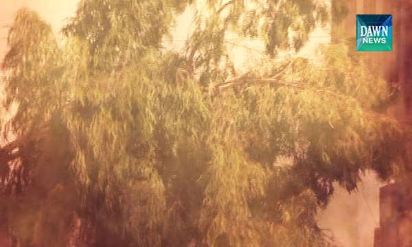 Strong cold winds blowing in Karachi