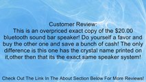 SALE: LIMITED TIME OFFER Crystal Acoustics Ovale-E Portable Bluetooth speaker for Superior sound, portability, plus speakerphone function Review