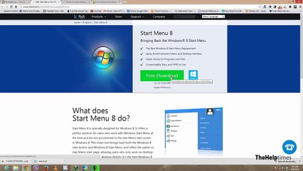 Easiest Way To Get The Start Menu Button-option-feature in Windows 8