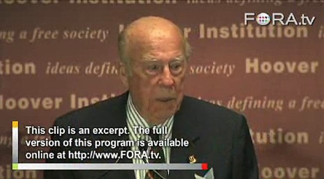 George Shultz Calls for Non-Partisan Global Disarmament