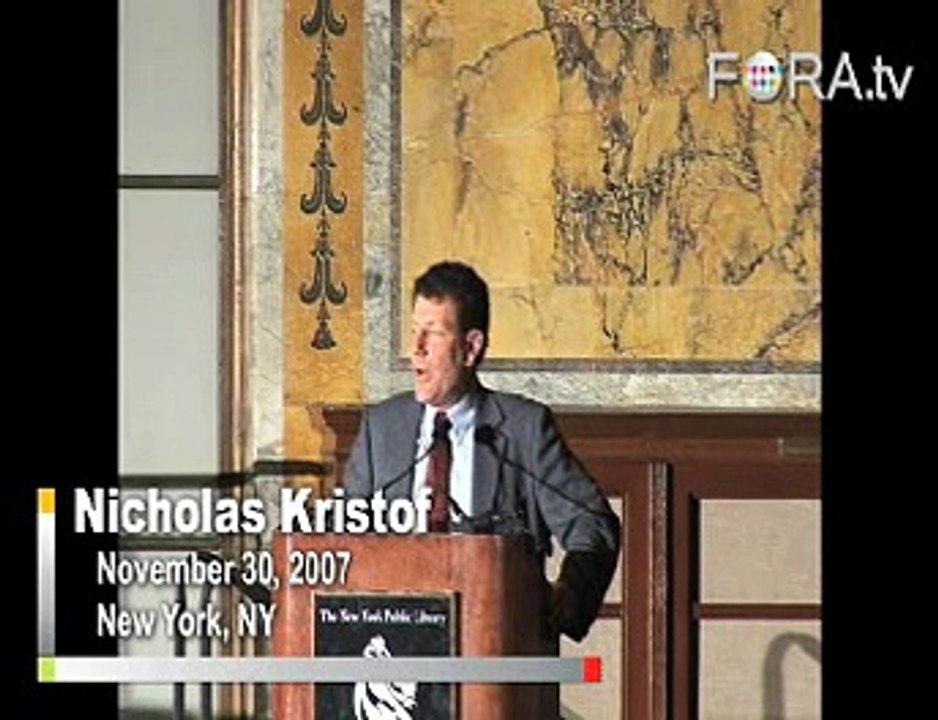 Nicholas Kristof Explains Why He Writes About Darfur