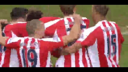Shawcross Goal Stoke City 1-0 Manchester United  01-01-2015