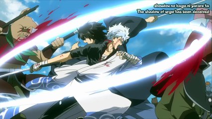 gintoki and katsura vs amanto: Benizakura