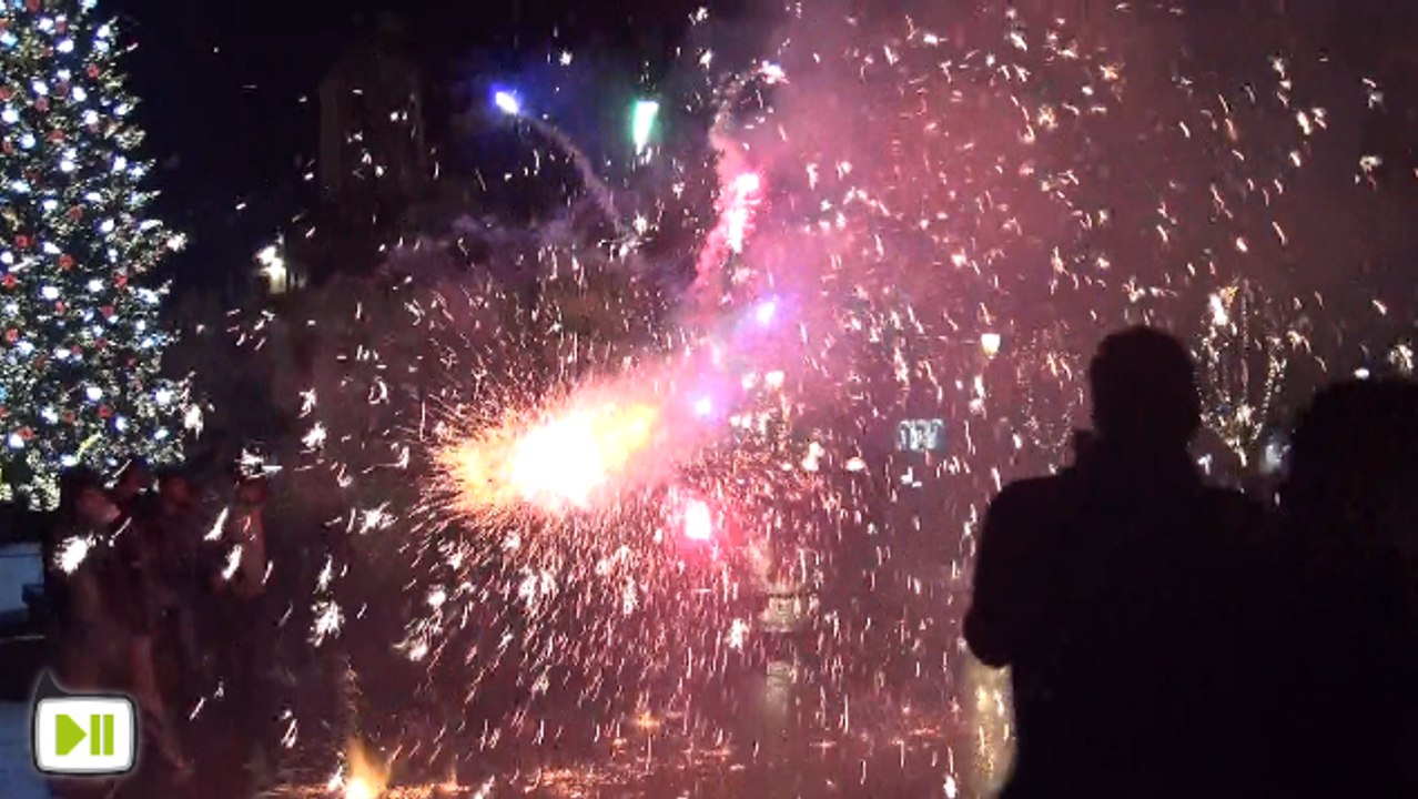 Strasbourg : La place Kleber on fire