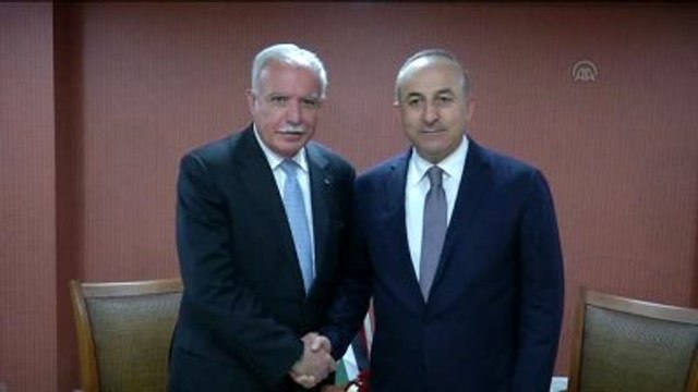 Mevlüt Çavuşoğlu, Filistin Dışişleri Bakanı Dr. Riyad Malki ile Görüştü