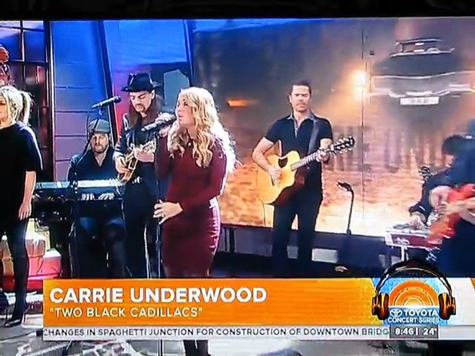 Carrie Underwood Two Black Cadillacs -Today Show