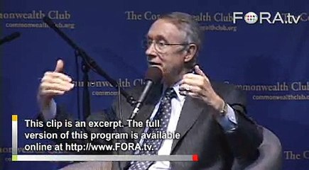 Harry Reid Recalls a Better Congress, a Worthy President