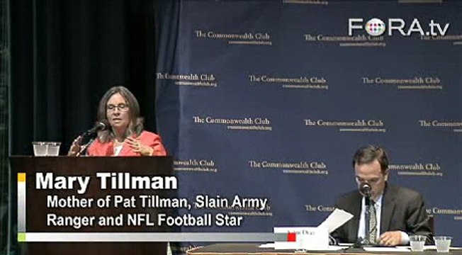 Mary Tillman Blames Rumsfeld for Pat Tillman's Death