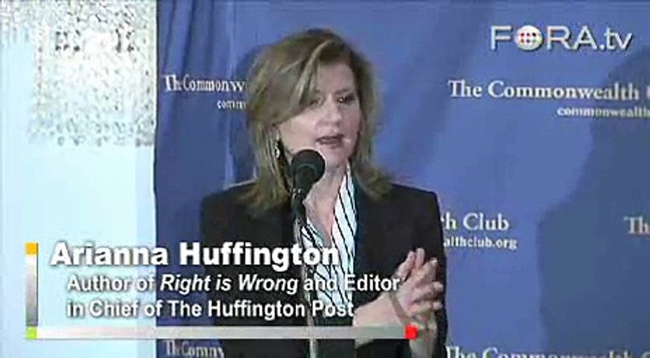 Arianna Huffington Blames Media for Right Wing Tyranny