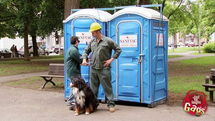 Blind Man Falls Off Toilet