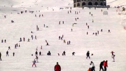 Erciyes'te Hafta Sonu Yoğunluğu
