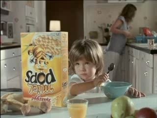 Pub Kellog's Miel Pops Petite Fille