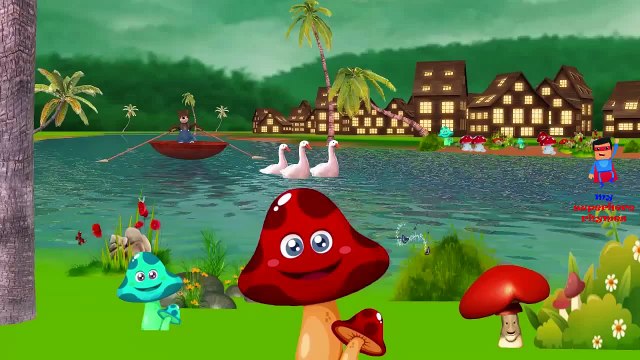 Teddy Bear Cartoons for Children Row Row Row Your Boat Children Nursery Rhymes Animation Video