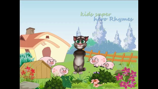 Talking Tom In Old MacDonald | Popular Rhymes With Cartoon Characters