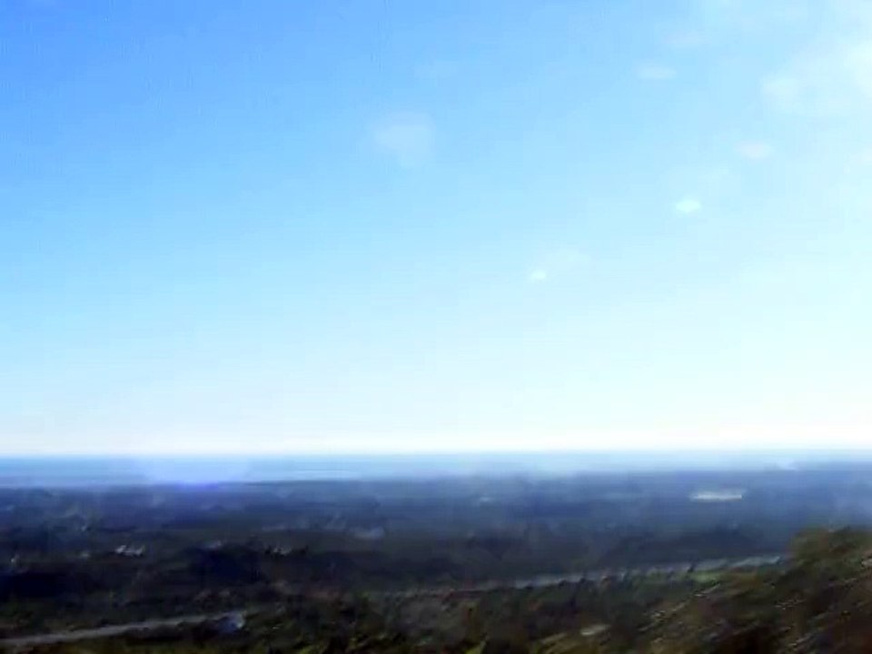 Voici le paysage vu de la haut