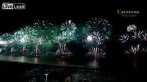Rio De Janeiro, Brasil - 2015 New Years Fireworks Show
