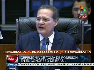 Brasil puede contar con nosotros: Renan Calheiros